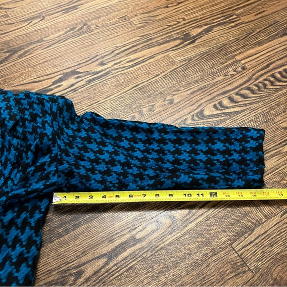 Vintage Teal and Black Checkered blazer - Picture 10 of 13